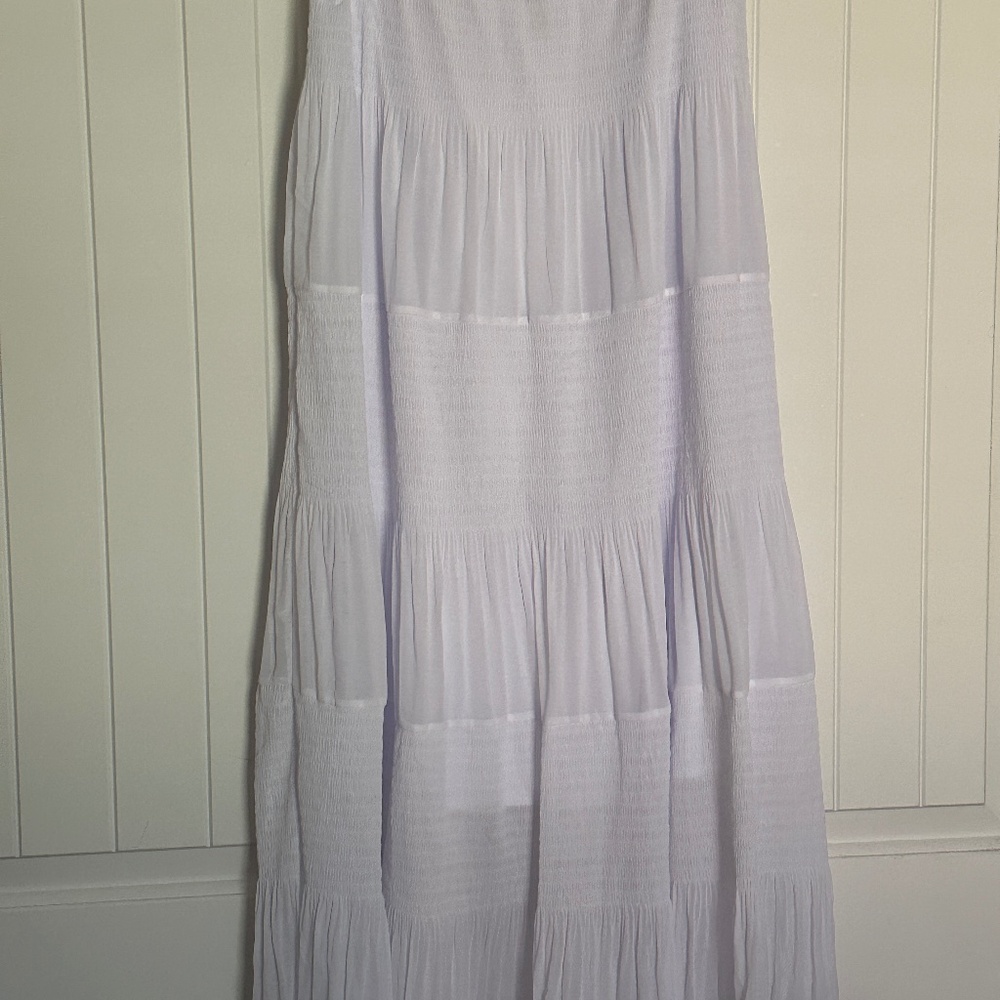 Women's Chiffon Elastic High Waist Pleated A-Line Flared Maxi Skirts
